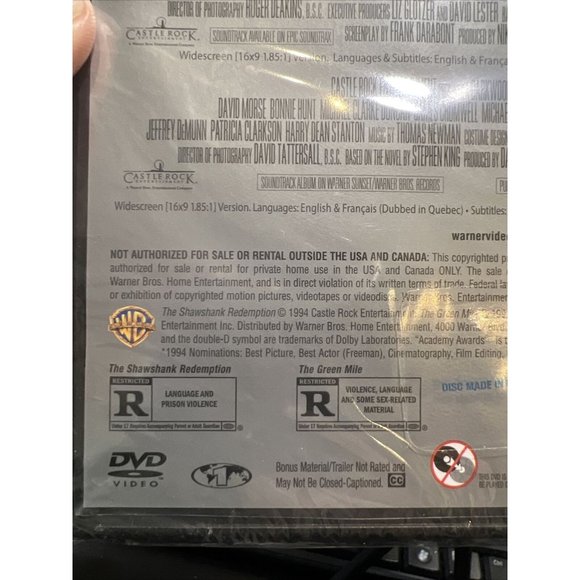 Warner Home Video The Shawshank Redemption/The Green Mile (DVD) - Picture 5 of 5
